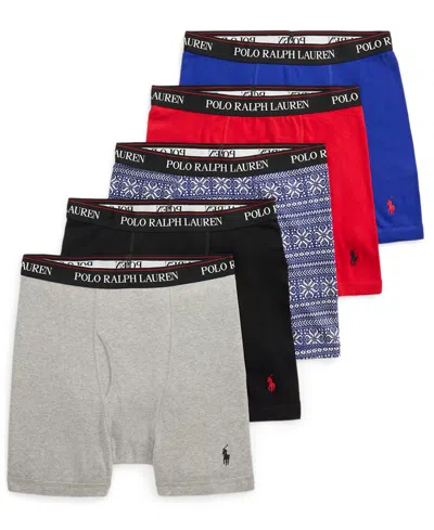 Polo Ralph Lauren Men's 5-pack Classic Boxer Brief Set In Multi