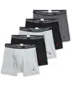 Polo Ralph Lauren Classic Fit Cotton Boxer Brief 5-pack In Andover,polo Black