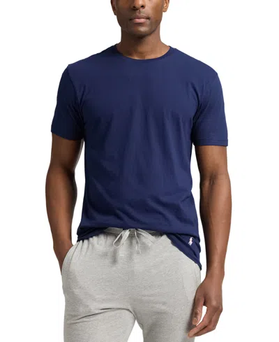 Polo Ralph Lauren Men's 5-pk. Cotton Crewneck Undershirts, Exclusively At Macy's In Blue