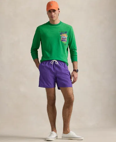 Polo Ralph Lauren Men's 5.75-inch Traveler Classic Swim Trunk In Green