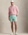 Polo Ralph Lauren Men's 6-inch Polo Prepster Seersucker Shorts In Key West Green,white