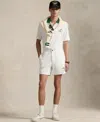 Polo Ralph Lauren Men's 6-inch Polo Prepster Terry Graphic Shorts In White