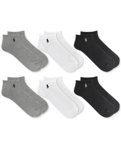POLO RALPH LAUREN MEN'S 6-PACK PERFORMANCE SPORT LOW CUT SOCKS