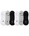 Polo Ralph Lauren Men's 6-pk. Performance No Show Liner Socks In Gray