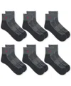 Polo Ralph Lauren Men's 6-pk. Performance Red Pony Quarter Socks In Charh