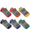 Polo Ralph Lauren Men's 6-pk. Performance Tipped Color Heel Toe Low Cut Socks In Asst