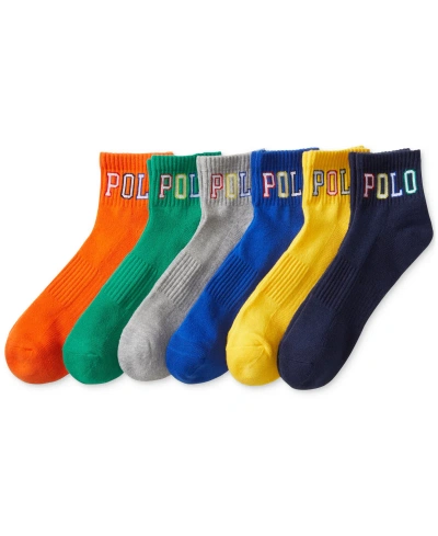 Polo Ralph Lauren Men's 6-pk. Polo Outlined Crew Socks In Open