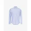 Polo Ralph Lauren Classic Fit Long Sleeve Striped Cotton Oxford Button Down Shirt In 6345a Royal/pink Multi