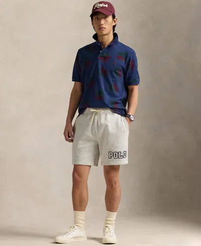 Polo Ralph Lauren Men's 7.5-inch Logo Fleece Shorts In Nude