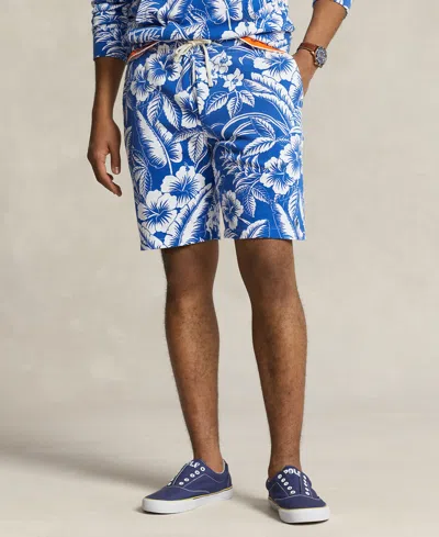 Polo Ralph Lauren Men's 8.5-inch Tropical Floral Spa Terry Shorts In Monotone Tropical