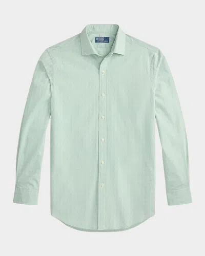 Polo Ralph Lauren Men & Apos;s Classic Fit Glen Plaid Poplin Sport Shirt In Blue