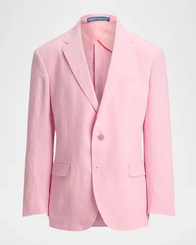 Polo Ralph Lauren Men & Apos;s Classic Linen Single-breasted Sport Coat In Pink