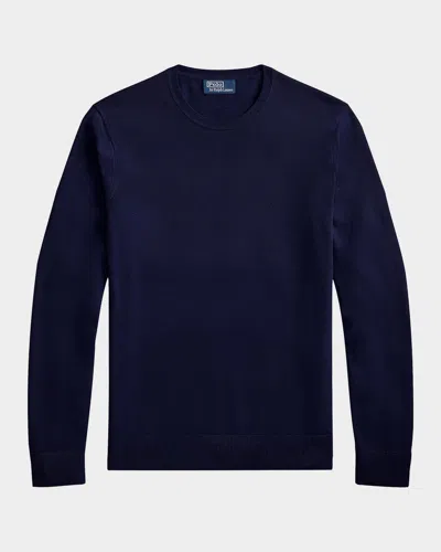 Polo Ralph Lauren Men & Apos;s Cotton Knit Sweater In Blue