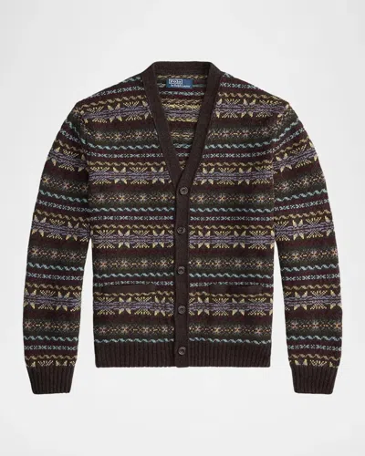 Polo Ralph Lauren Men & Apos;s Fair Isle-style Wool Cardigan In Multi