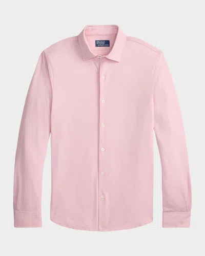 Polo Ralph Lauren Men & Apos;s Micro-pique Cotton Sport Shirt In Pink