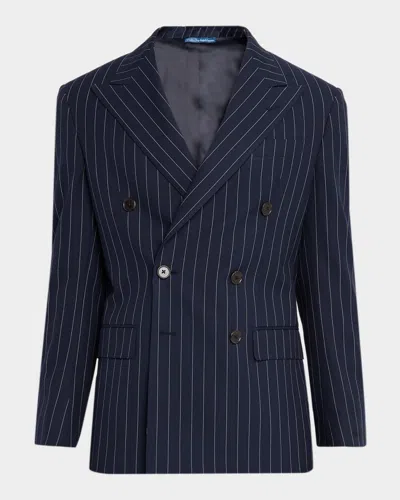 Polo Ralph Lauren Men & Apos;s Narrow Pinstripe Double-breasted Sport Coat In Multi
