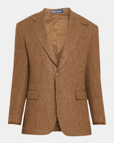 Polo Ralph Lauren Men & Apos;s Polo Tailored Fit Tick-weave Sport Coat In Brown