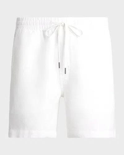 Polo Ralph Lauren Men & Apos;s Prepster Linen Shorts In White