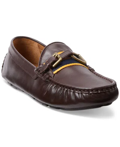 Polo Ralph Lauren Men's Anders Slip-on Drivers In Dark Brown