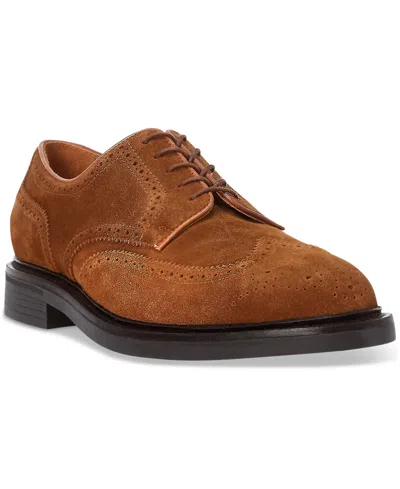 Polo Ralph Lauren Men's Asher Lace-up Wingtip Shoes In Polo Pale Russet