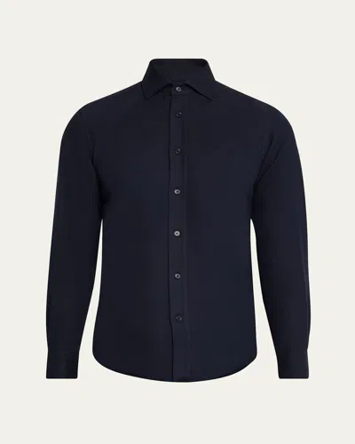 Polo Ralph Lauren Men's Aston Textured Sport Shirt In Navy