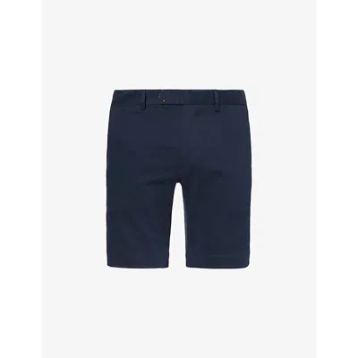 Polo Ralph Lauren Mens Aviator Navy Slim-fit Mid-rise Stretch-cotton Shorts