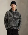 Polo Ralph Lauren Ralph Lauren Bandanna-print Fleece Hoodie In Black
