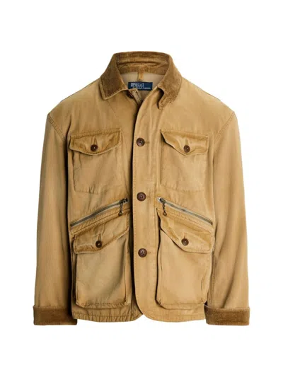 Polo Ralph Lauren Men's Bayview Cotton Bomber Jacket In Brown