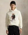 Polo Ralph Lauren Polo Bear Fleece Graphic Hoodie In Neutral