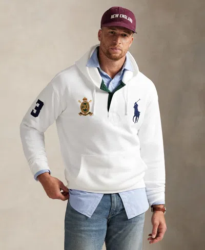 Polo Ralph Lauren Men's Big & Tall 20th Anniversary Crest Fleece Hoodie In White