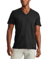 Polo Ralph Lauren Men's Big And Tall 3-pack V-neck Undershirts In Black Tall