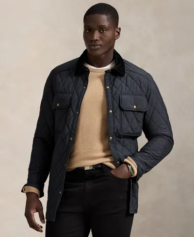 POLO RALPH LAUREN MEN'S BIG & TALL BEATON QUILTED SNAP-FRONTÂ JACKET