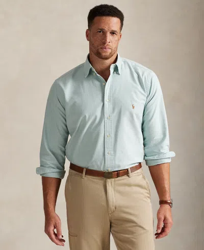 Polo Ralph Lauren Men's Big & Tall Classic Fit Long-sleeve Oxford Shirt In Blue