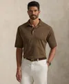 Polo Ralph Lauren Custom Slim Fit Soft Cotton Polo Shirt In Brown