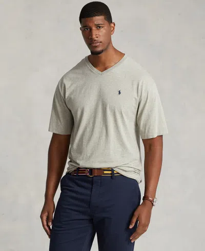 POLO RALPH LAUREN MEN'S BIG & TALL CLASSIC FIT V-NECK T-SHIRT