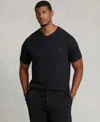 Polo Ralph Lauren Men's Big & Tall Classic Fit V-neck T-shirt In Black