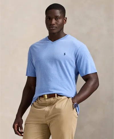 Polo Ralph Lauren Men's Big & Tall Classic Fit V-neck T-shirt In Blue