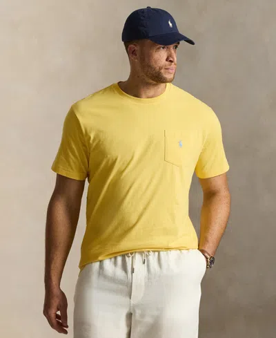 Polo Ralph Lauren Men's Big & Tall Cotton Jersey T-shirt In Yellow