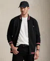 Polo Ralph Lauren Men's Double-knit Bomber Jacket In Black