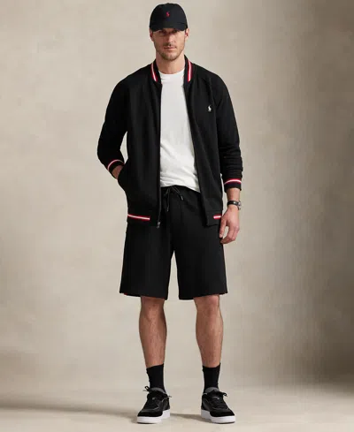 Polo Ralph Lauren Men's Big & Tall Double-knit Shorts In Black