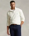 Polo Ralph Lauren Men's Big & Tall Estate Rib Quarter-zip Pullover In Chic Cream