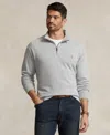 Polo Ralph Lauren Cotton Quarter-zip Sweater In Gray