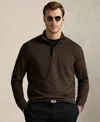 Polo Ralph Lauren Men's Big & Tall Houndstooth Luxury Jersey Pullover In Brown