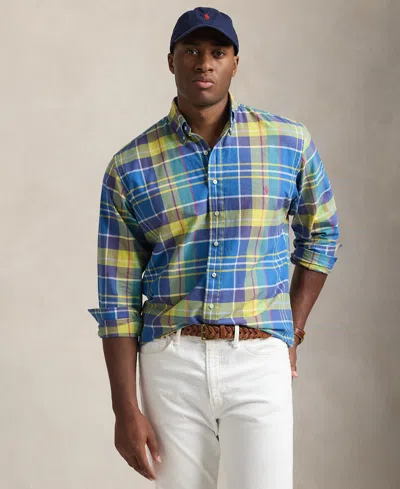 Polo Ralph Lauren Men's Big & Tall Iconic Oxford Shirt In Multi