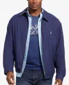 Polo Ralph Lauren Mens French Navy Classic New Fit Bi-swing Windbreaker Jacket In Refined Navy