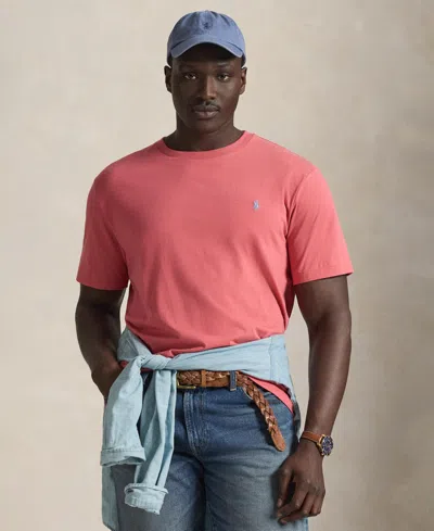 Polo Ralph Lauren Men's Big & Tall Jersey Crewneck T-shirt In Pink