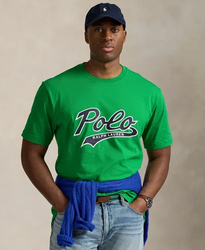 Polo Ralph Lauren Men's Big & Tall Jersey Graphic T-shirt In Stem