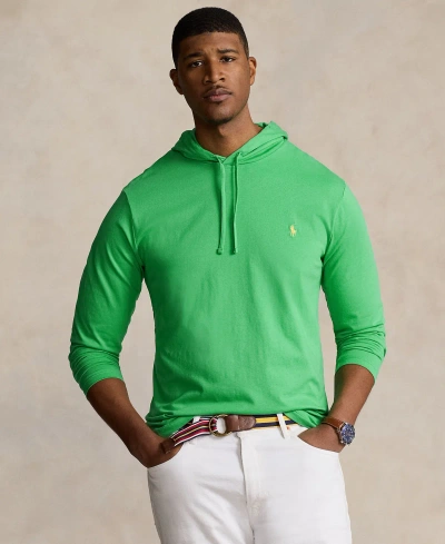 Polo Ralph Lauren Men's Big & Tall Jersey Hooded T-shirt In Classic Kelly