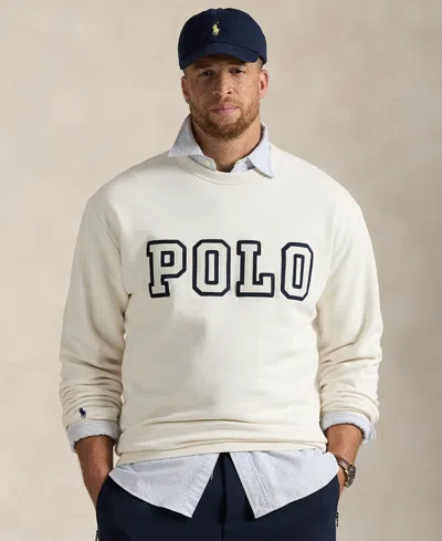 Polo Ralph Lauren Men's Big & Tall Logo Fleece Sweatshirt In White