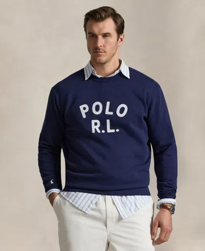 Polo Ralph Lauren Men's Big & Tall Logo Fleece Sweatshirt In Blue
